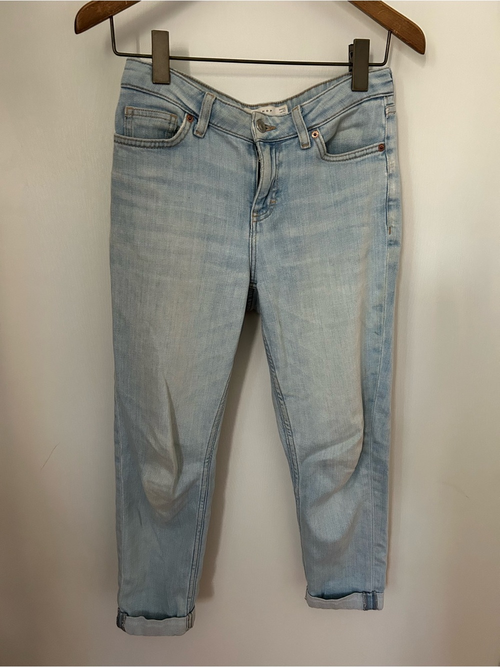 Topshop Light Blue Boyfriend Jeans